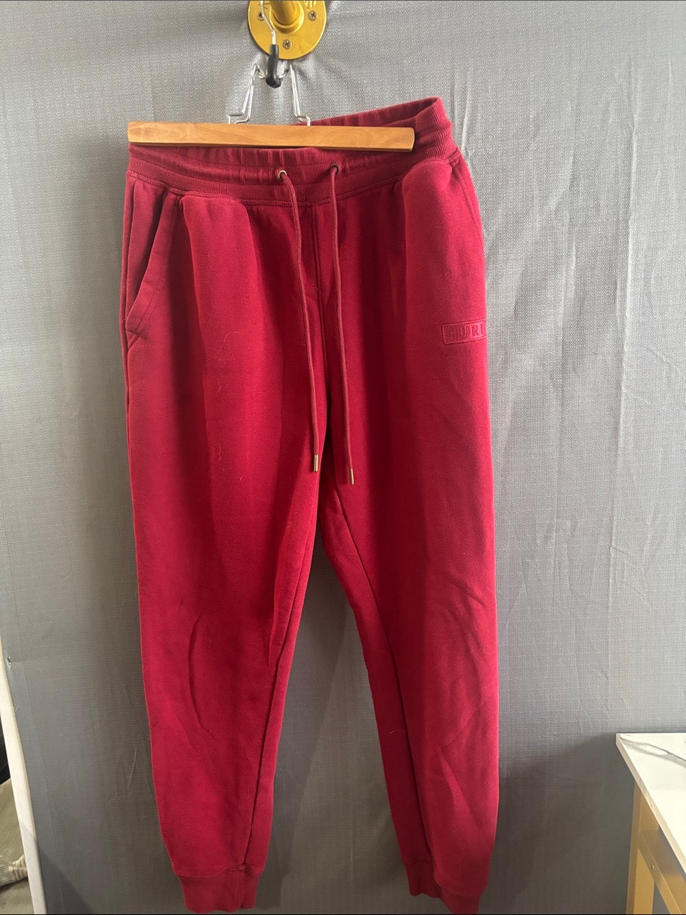 Unisex Burgundy Jogger Pants